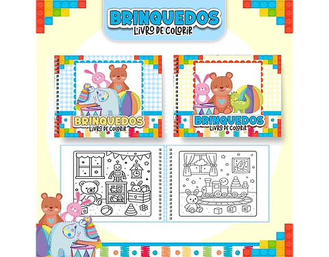 Arquivo livro de colorir brinquedos - PAMELLA