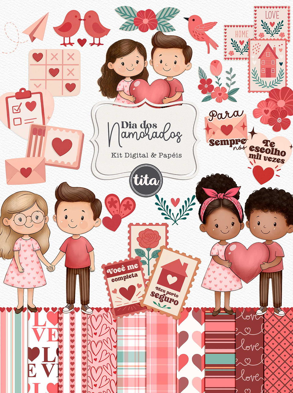 Kit Digital dia dos namorados - TITA 1