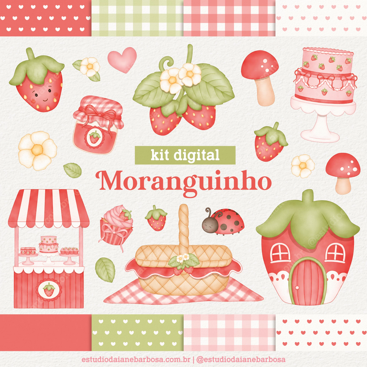 Kit Digital Moranguinho - DAIANE BARBOSA 1