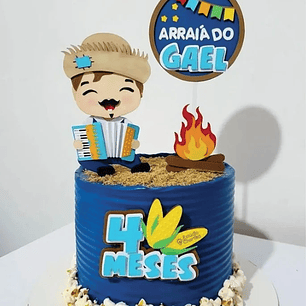 Arquivo topo de bolo festa junina arraiá do Gael