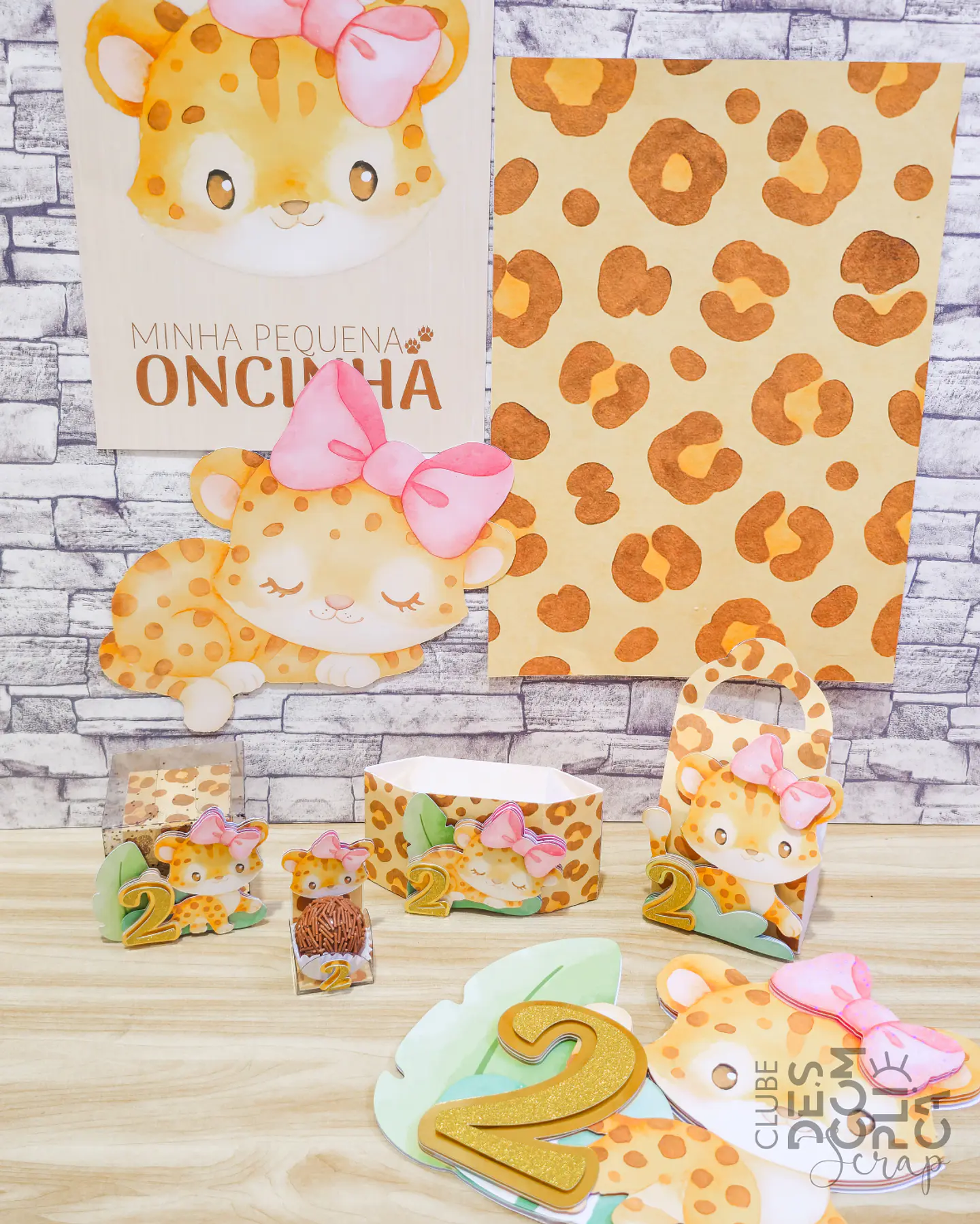 Arquivo de corte Oncinha 2 - CLUBE DESCOMPLICA SCRAP 1