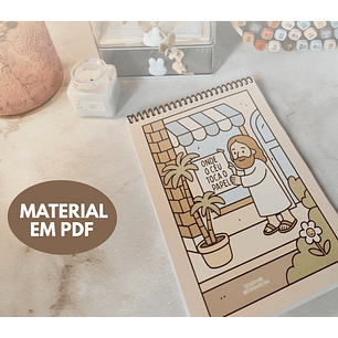 Arquivo livro de colorir onde o céu toca o papel 14x21