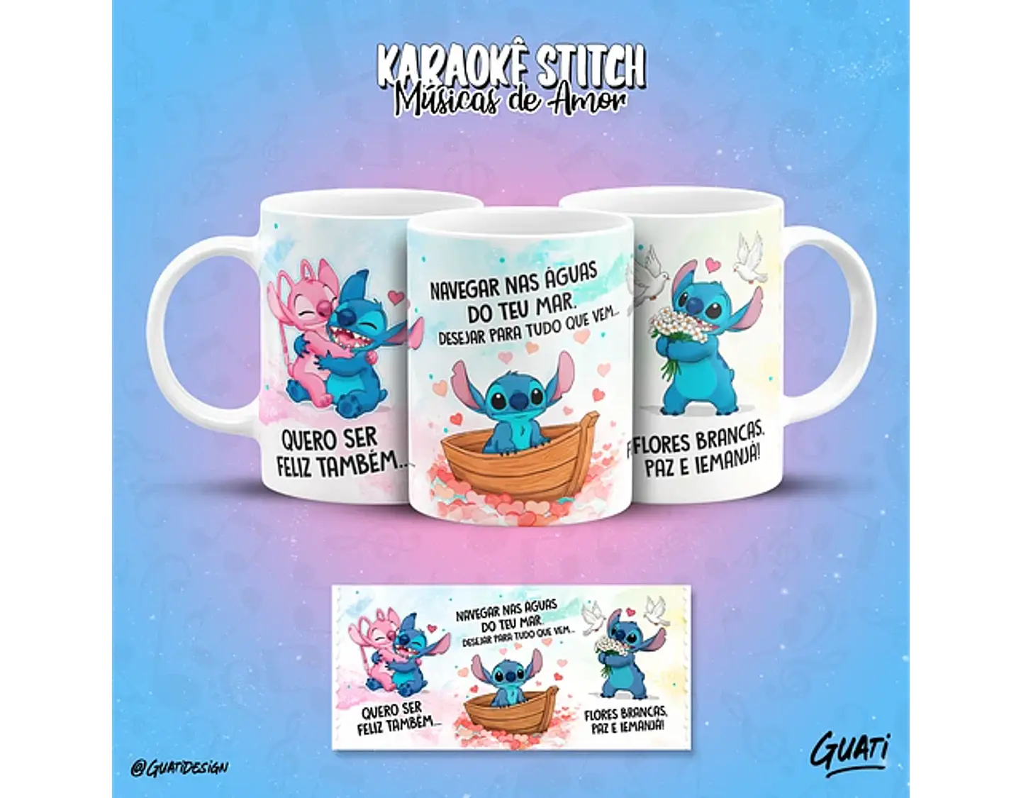 Arquivo canecas Karaokê Stitch músicas de amor - GUATI 2