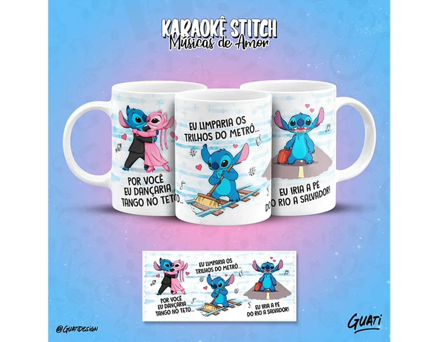 Arquivo canecas Karaokê Stitch músicas de amor - GUATI 4