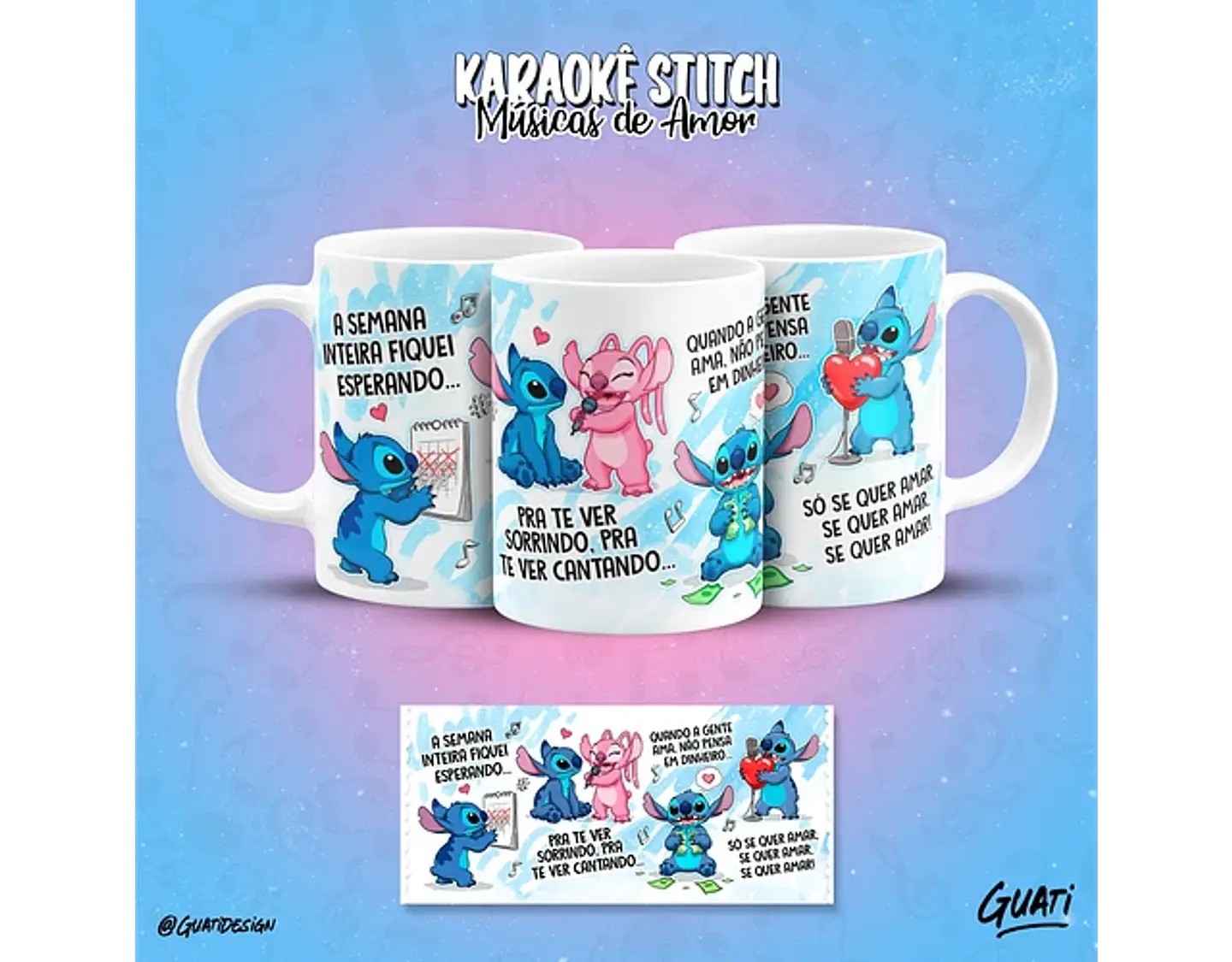 Arquivo canecas Karaokê Stitch músicas de amor - GUATI 5
