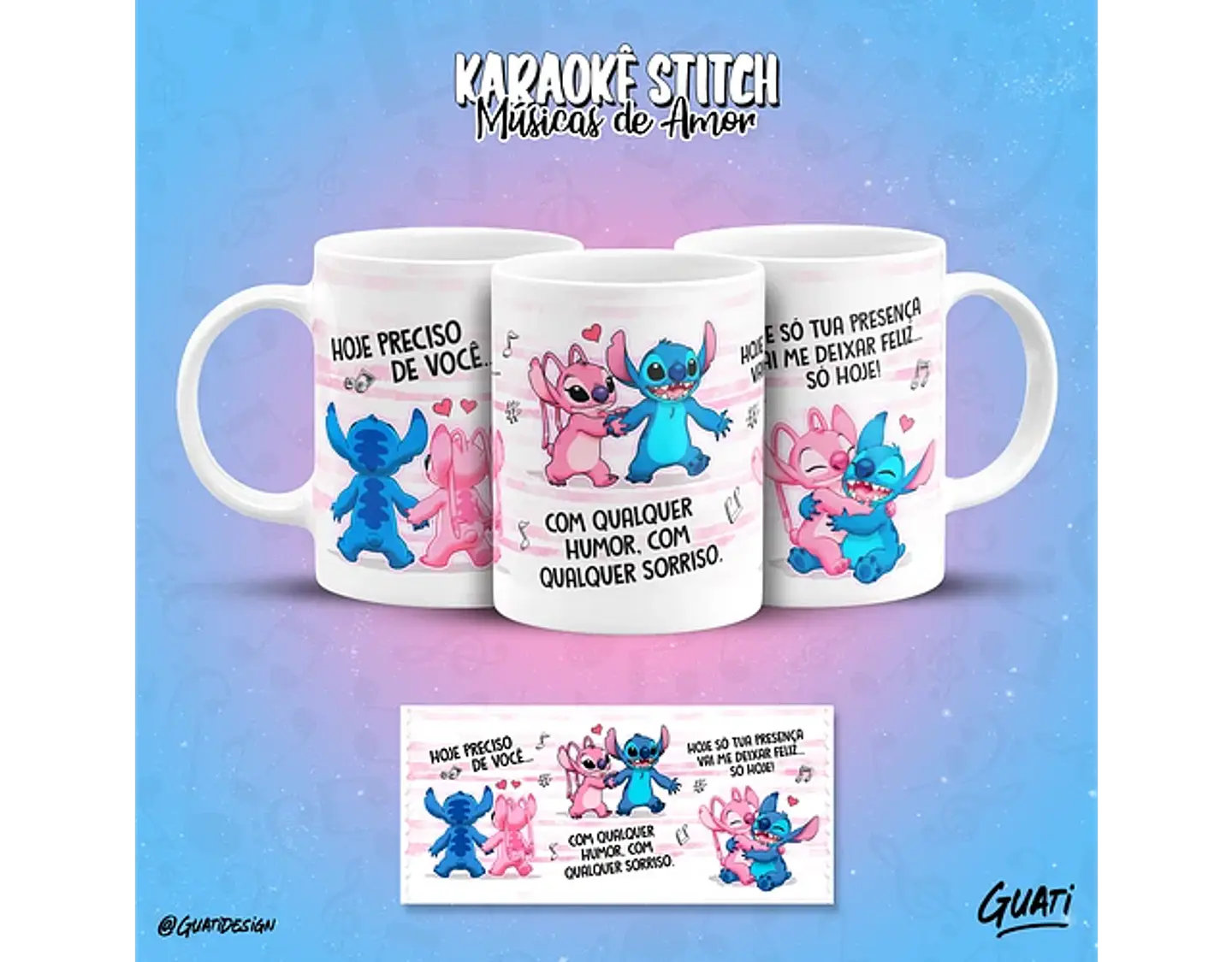 Arquivo canecas Karaokê Stitch músicas de amor - GUATI 7