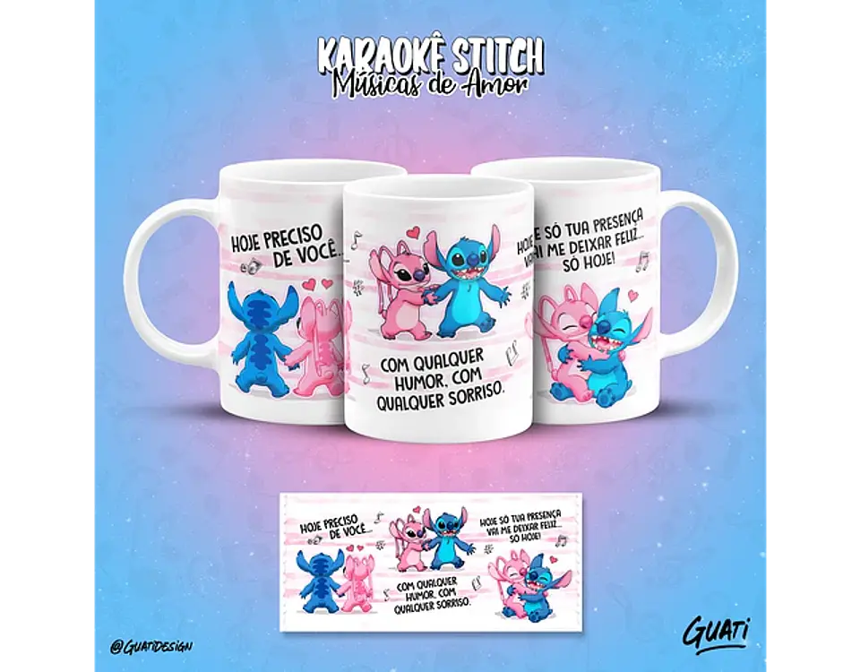 Arquivo canecas Karaokê Stitch músicas de amor - GUATI 7