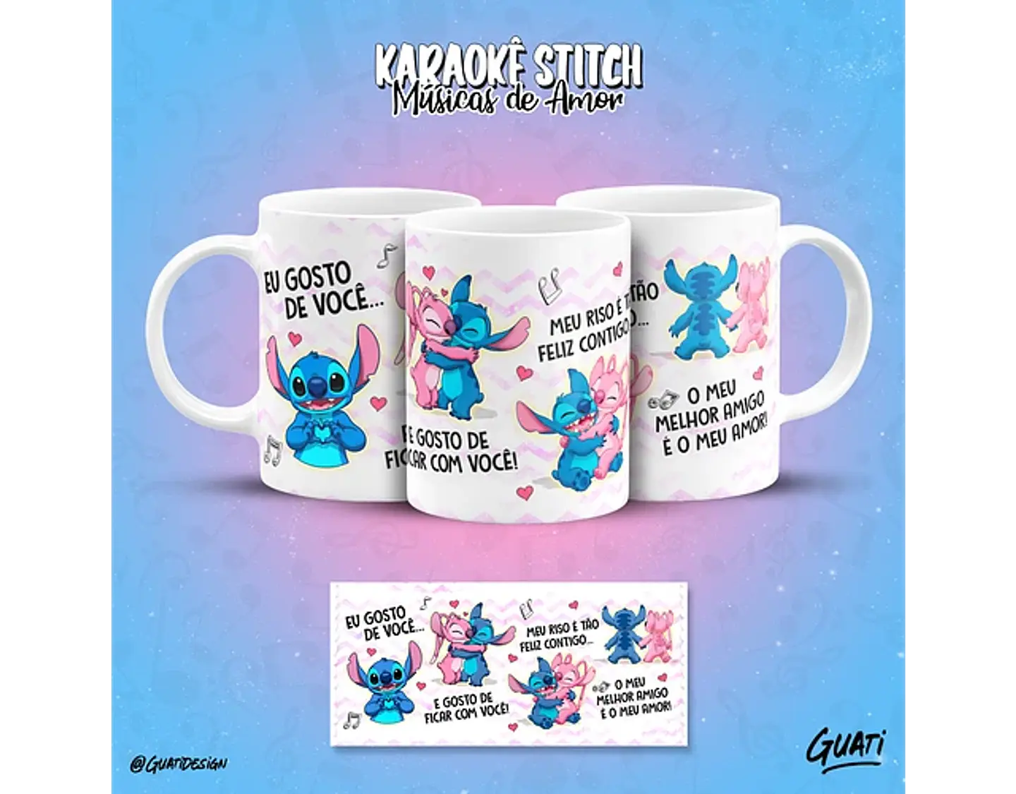 Arquivo canecas Karaokê Stitch músicas de amor - GUATI 9