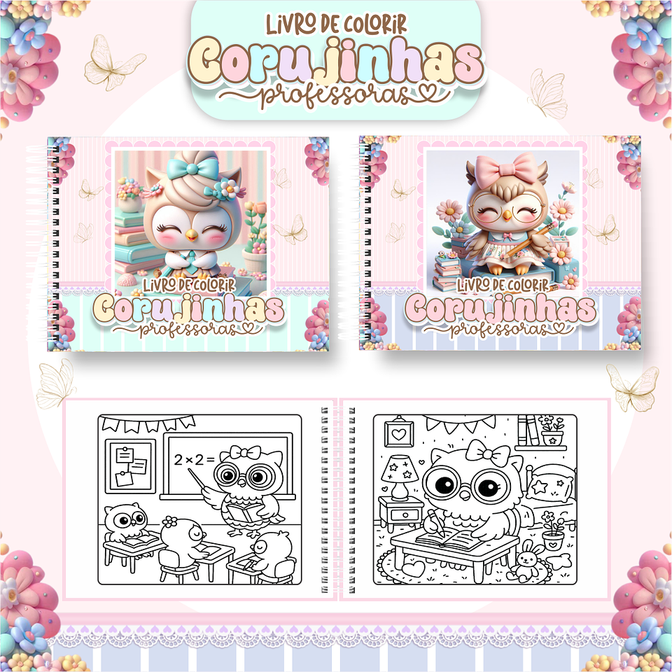 Arquivo livro de colorir corujinhas professoras - PAMELLA 1