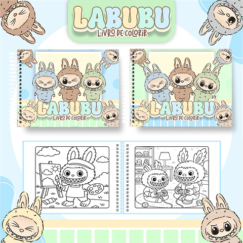 Arquivo livro de colorir Labubu - PAMELLA
