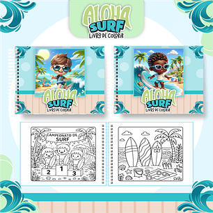 Arquivo livro de colorir Surf - PAMELLA