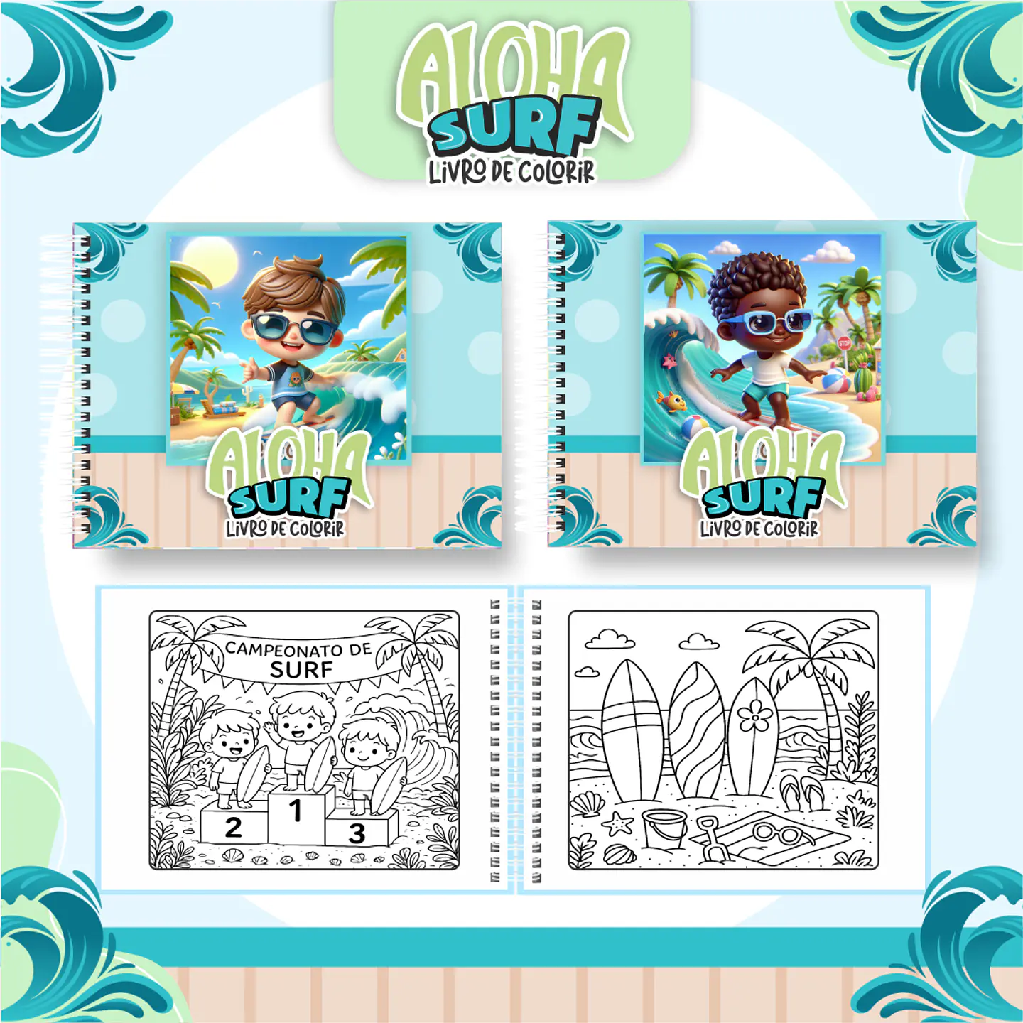 Arquivo livro de colorir Surf - PAMELLA 1