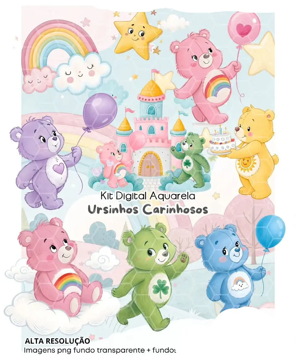 Kit Digital Ursinhos Carinhosos - FANDDY 1