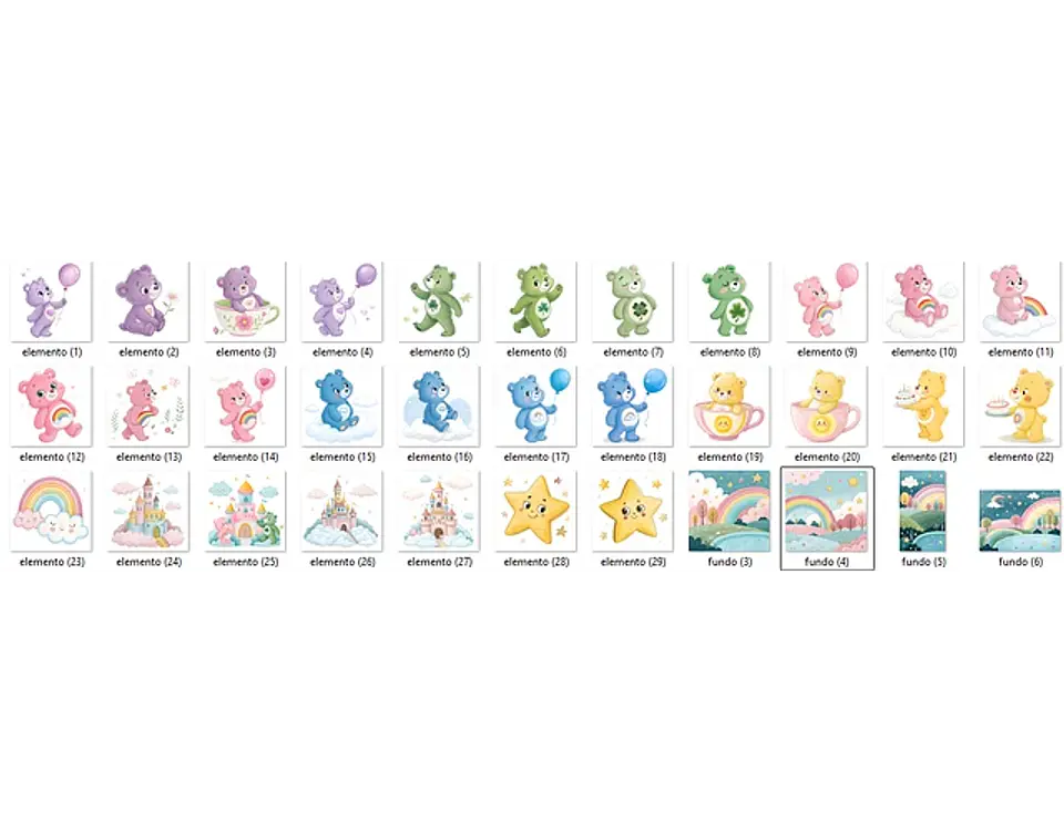 Kit Digital Ursinhos Carinhosos - FANDDY 2