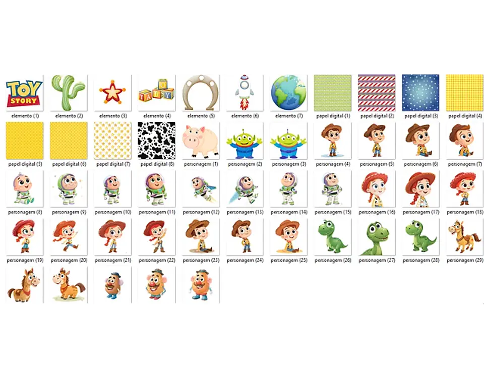 Kit Digital Toy Story Aquarela - FANDDY 2