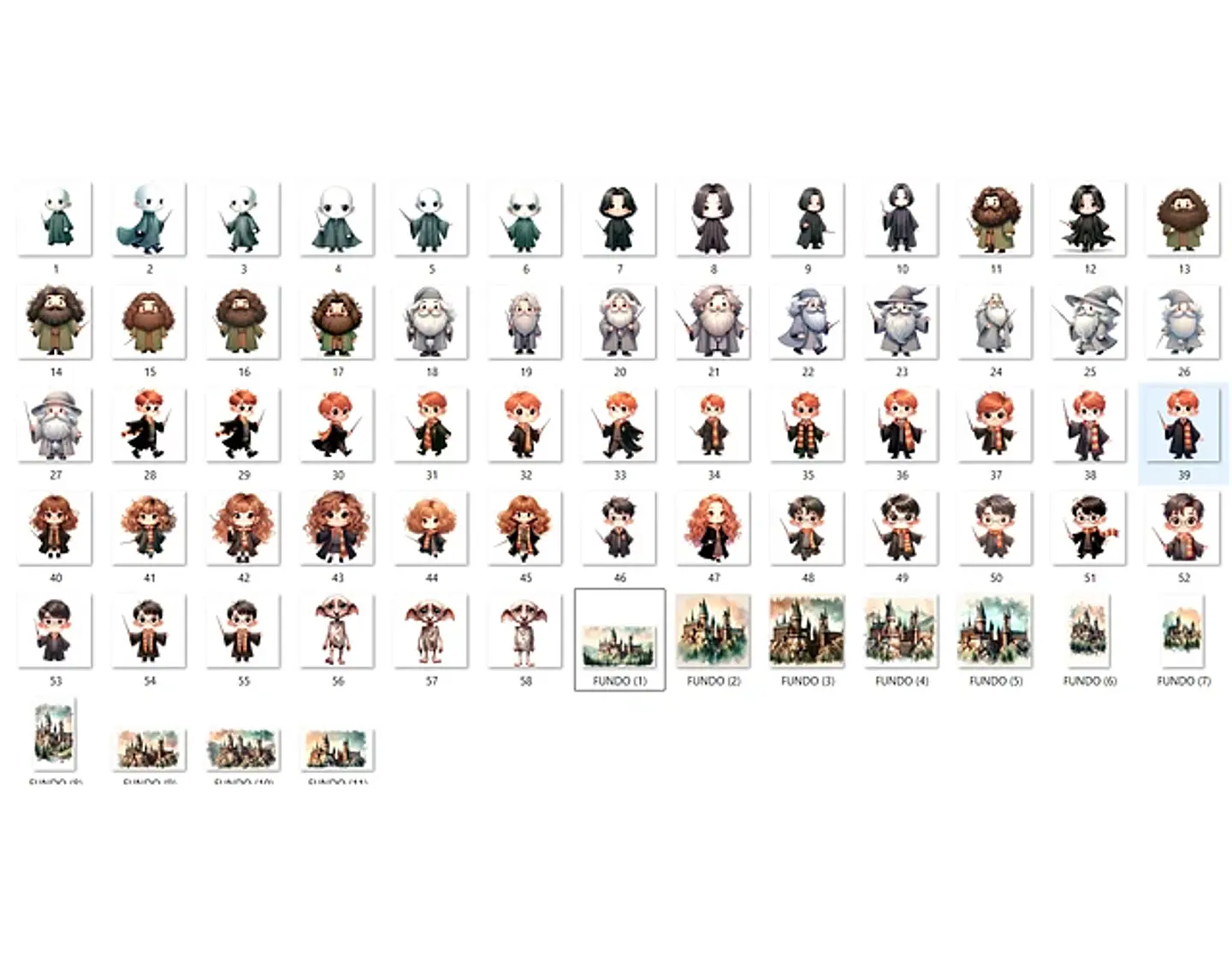 Kit Digital Harry Potter Aquarela - FANDDY 2