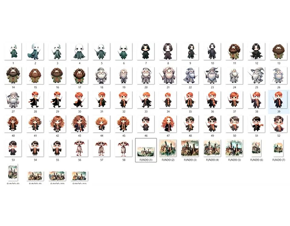 Kit Digital Harry Potter Aquarela - FANDDY 2