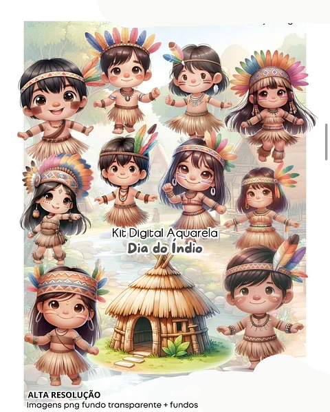 Kit Digital Dia do Índio - FANDDY