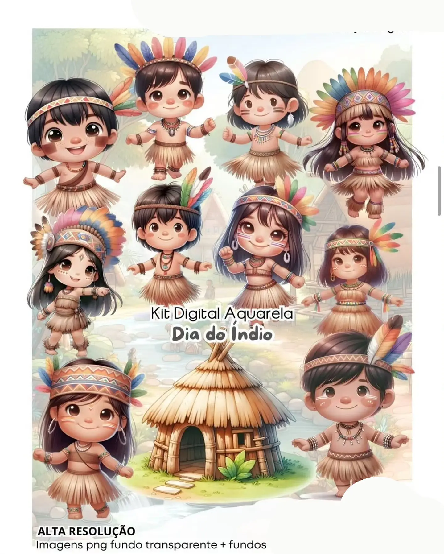 Kit Digital Dia do Índio - FANDDY 1