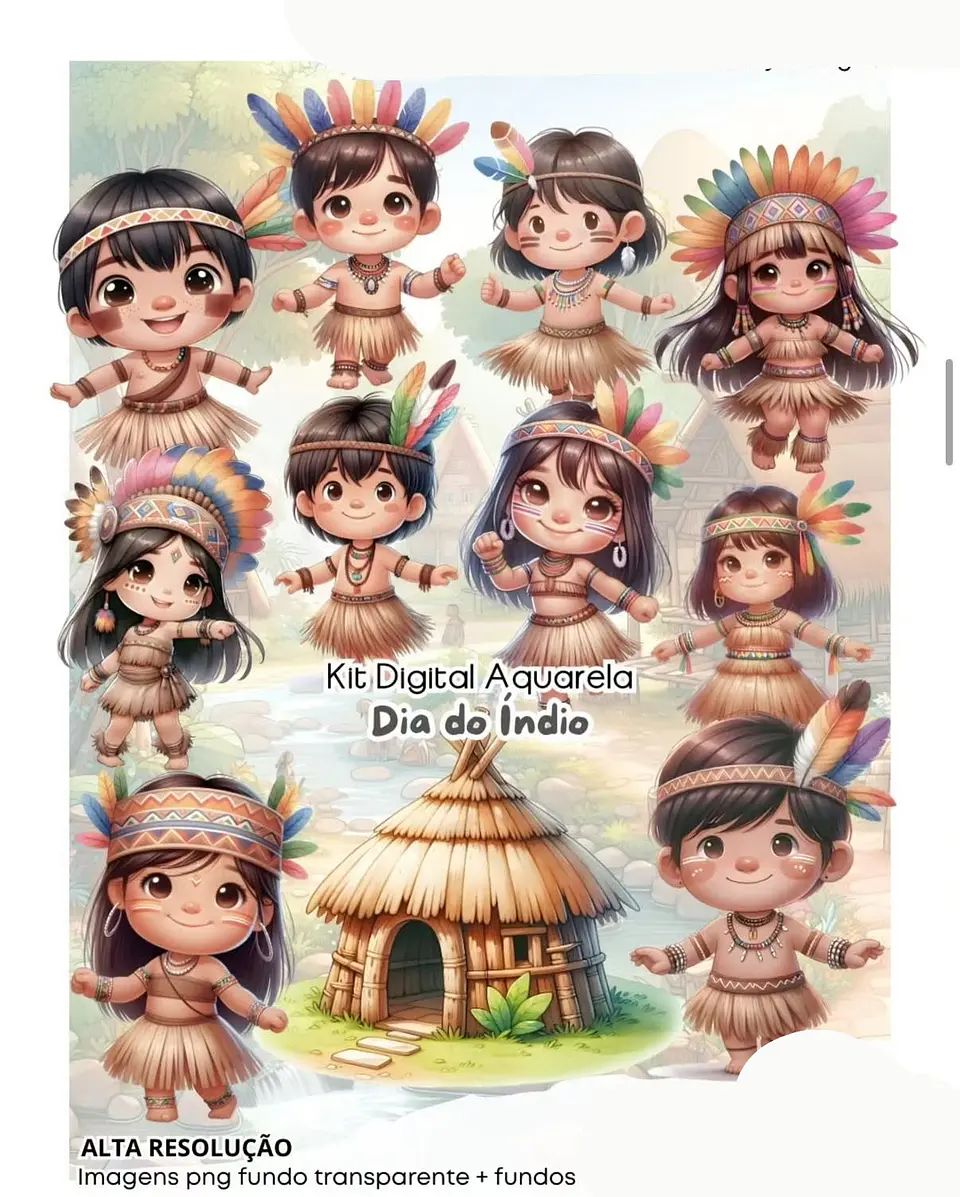 Kit Digital Dia do Índio - FANDDY 1