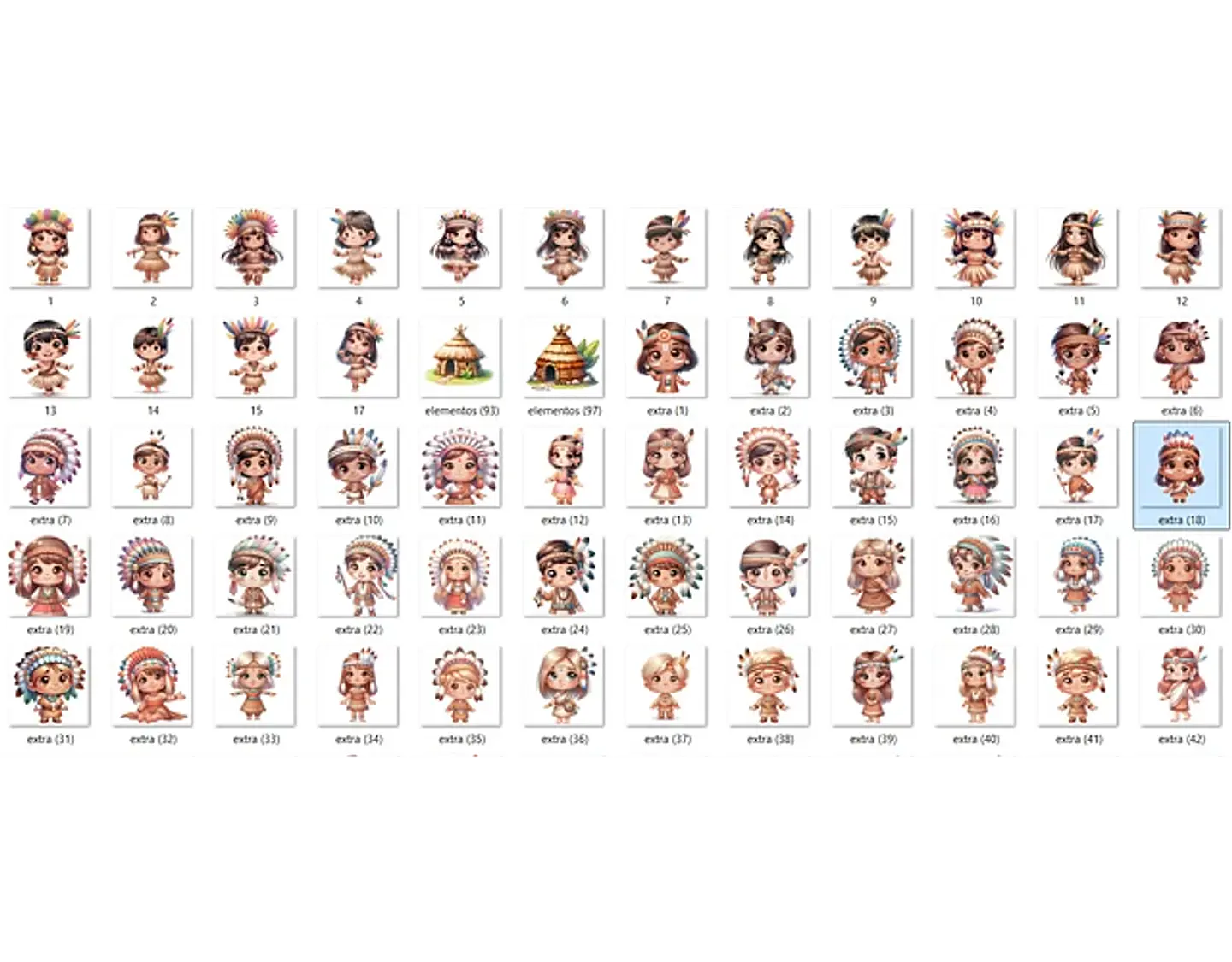 Kit Digital Dia do Índio - FANDDY 3