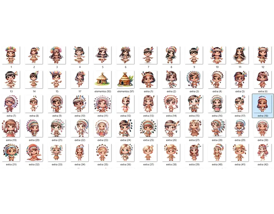 Kit Digital Dia do Índio - FANDDY 3