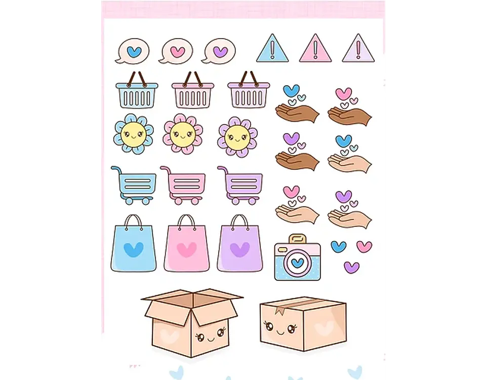 Arquivo Embalagem fofa umboxing - CANDY DESIGN 3