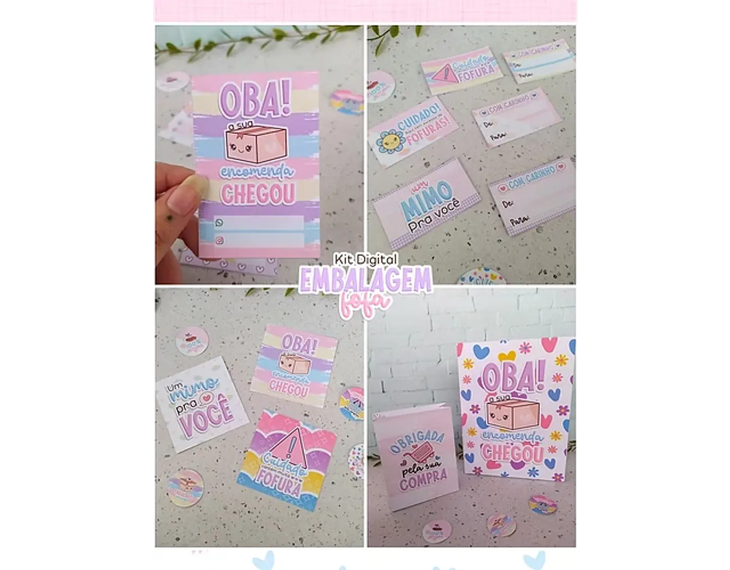 Arquivo Embalagem fofa umboxing - CANDY DESIGN 4