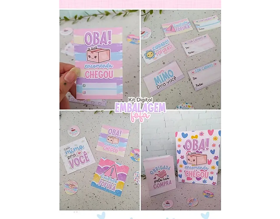 Arquivo Embalagem fofa umboxing - CANDY DESIGN 4