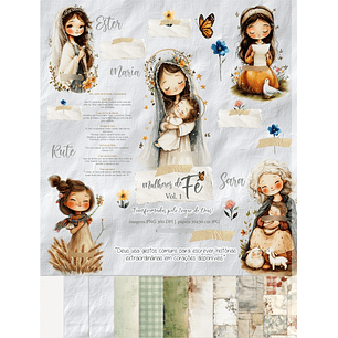 Kit Digital Mulheres de Fé - CARINAS PAPER