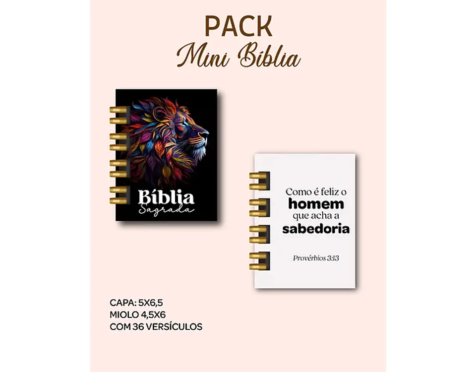 Arquivo encadernação pack mini bíblias - DREAM ARTS 10