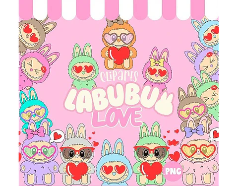 Kit Digital Dia dos Namorados Labubu