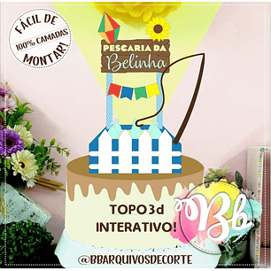 Arquivo pescaria topo de bolo festa junina