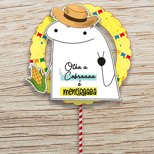 Arquivo olha a cobra é mentira topo de bolo festa junina