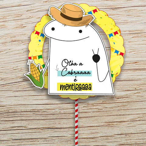 Arquivo olha a cobra é mentira topo de bolo festa junina