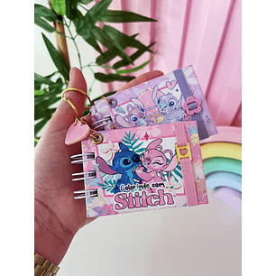 Arquivo Mini livro de colorir Stitch - Lina