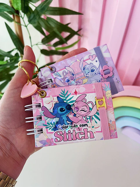Arquivo Mini livro de colorir Stitch - Lina