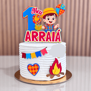 Arquivo Topo de Bolo Festa Junina Primeiro Arraiá Menino