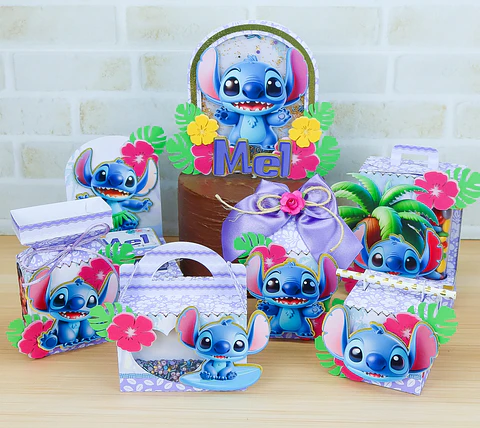 Arquivo de corte Lilo e Stitch 28 - CHUVINHA DE PAPEL