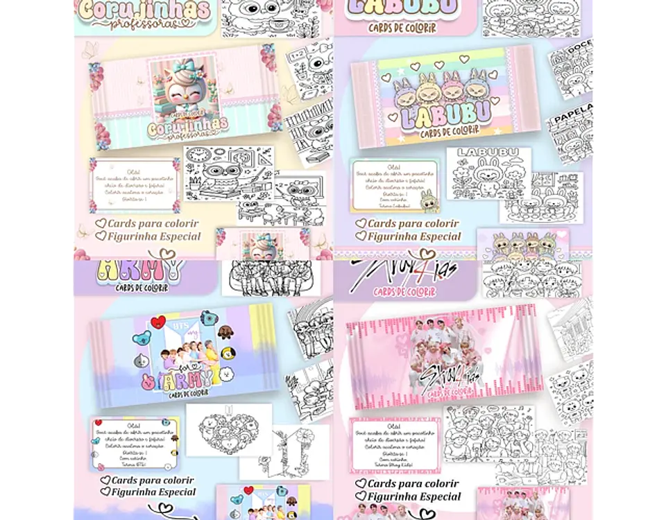 Arquivo Big Cards de Colorir 100 temas - Pamella 1