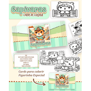 Arquivo Big Card de Colorir Capivara Menino - PAMELLA