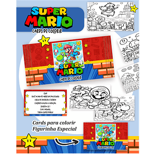 Arquivo Big Card de Colorir Super Mario - PAMELLA