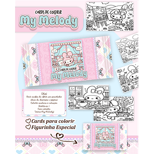 Arquivo Card de Colorir My Melody - PAMELLA