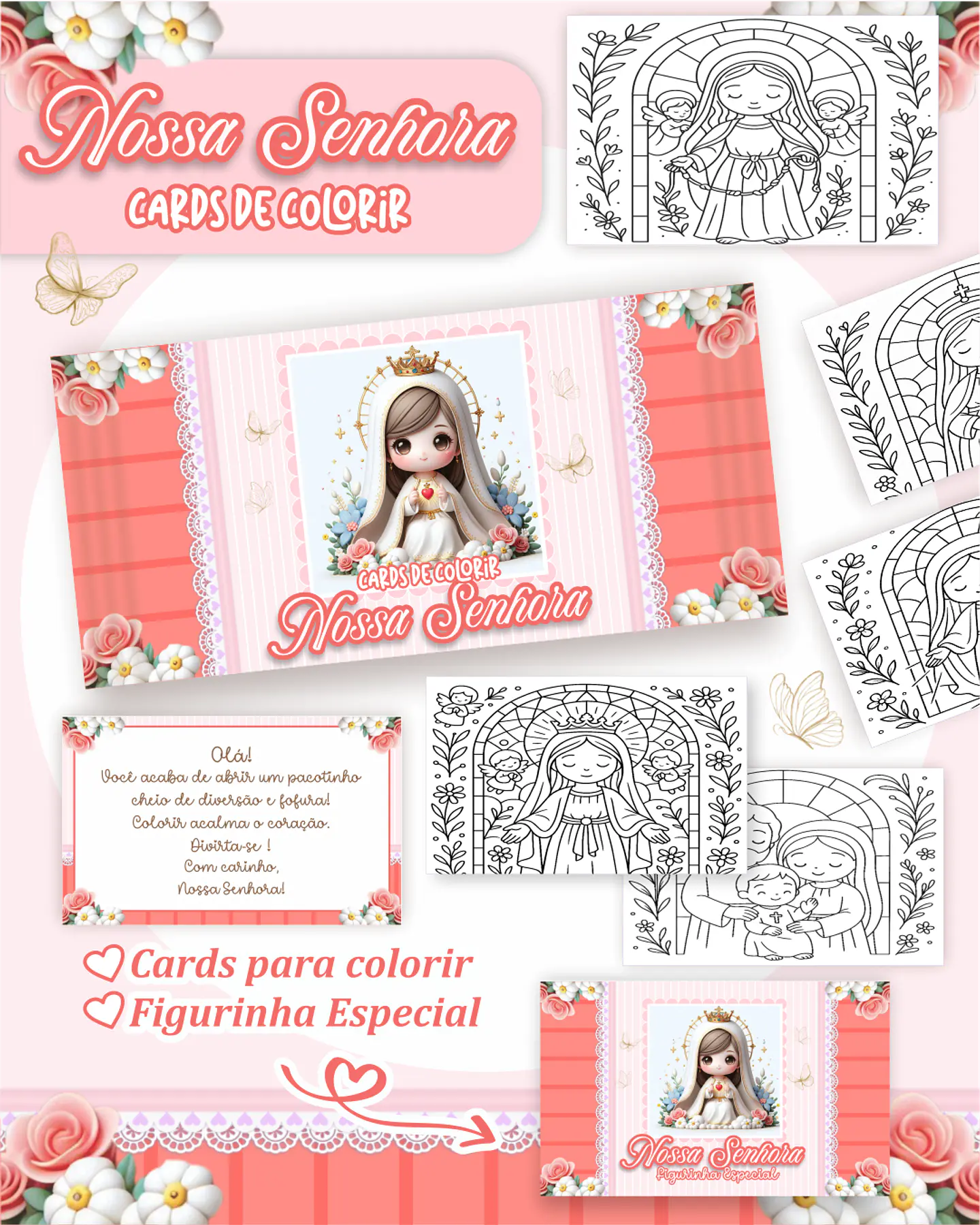 Arquivo Card de Colorir Nossa Senhora - PAMELLA 1