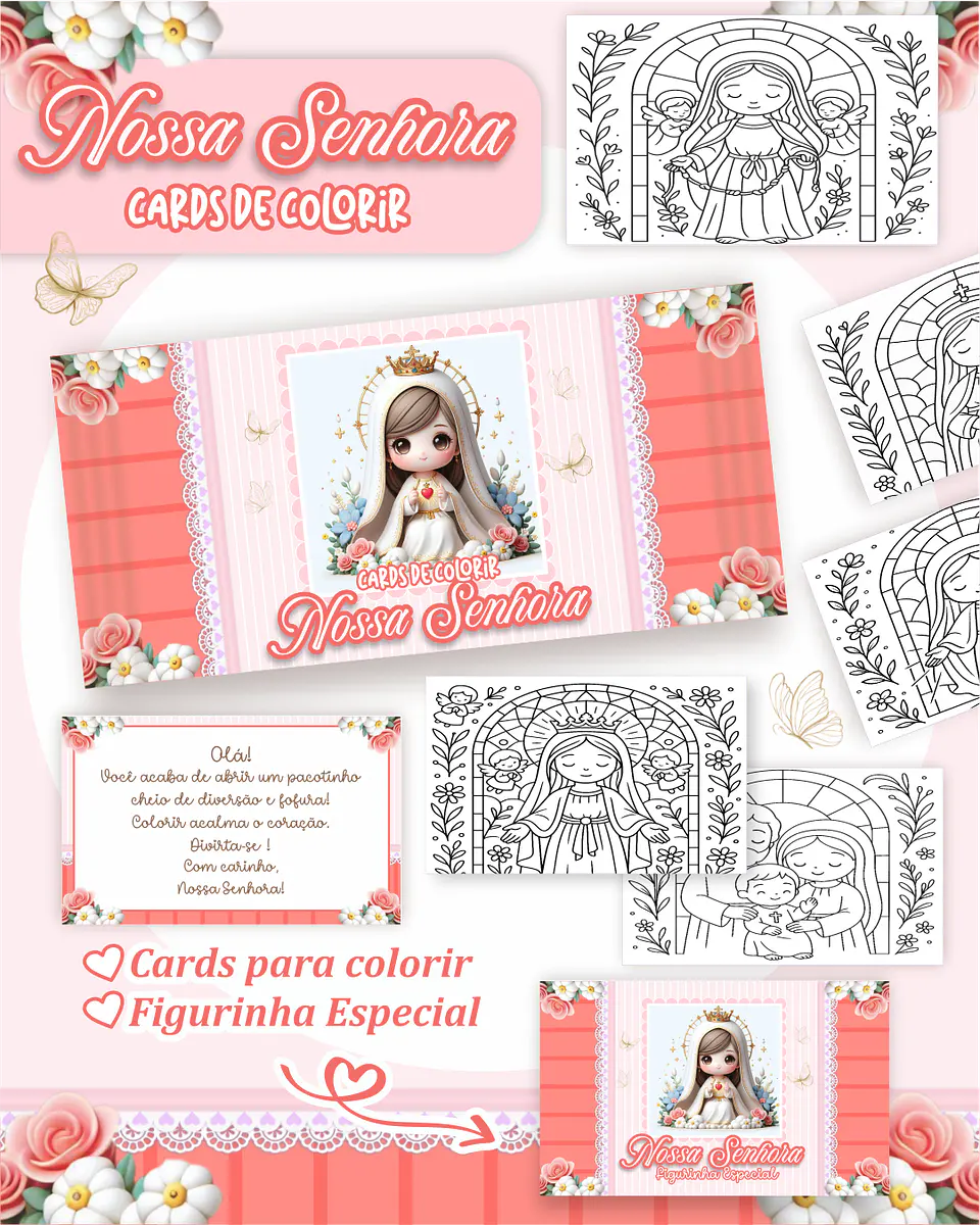 Arquivo Card de Colorir Nossa Senhora - PAMELLA 1