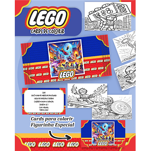 Arquivo Card de Colorir Lego - PAMELLA