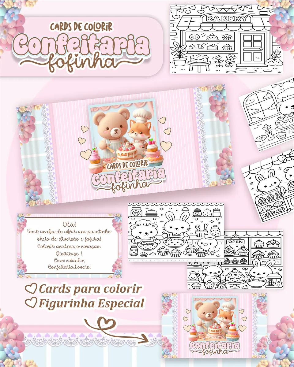 Arquivo Card de Colorir Confeitaria fofinha - PAMELLA 1
