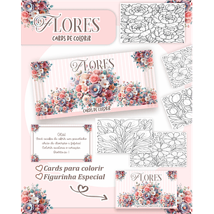 Arquivo Card de Colorir Pato Donald e Margarida - PAMELLA