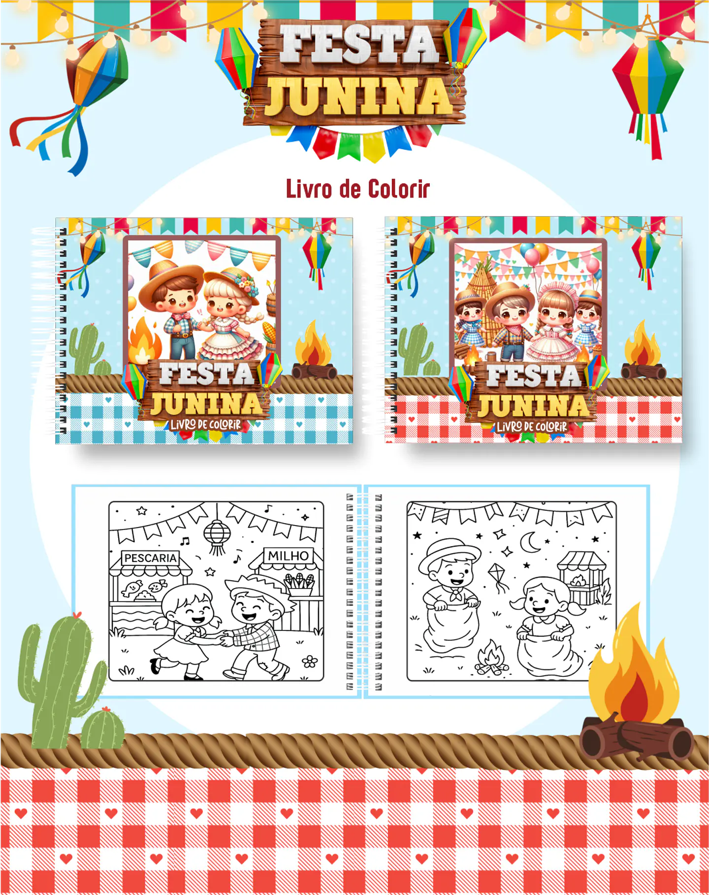 Arquivo Livro de Colorir FESTA JUNINA - PAMELLA 1