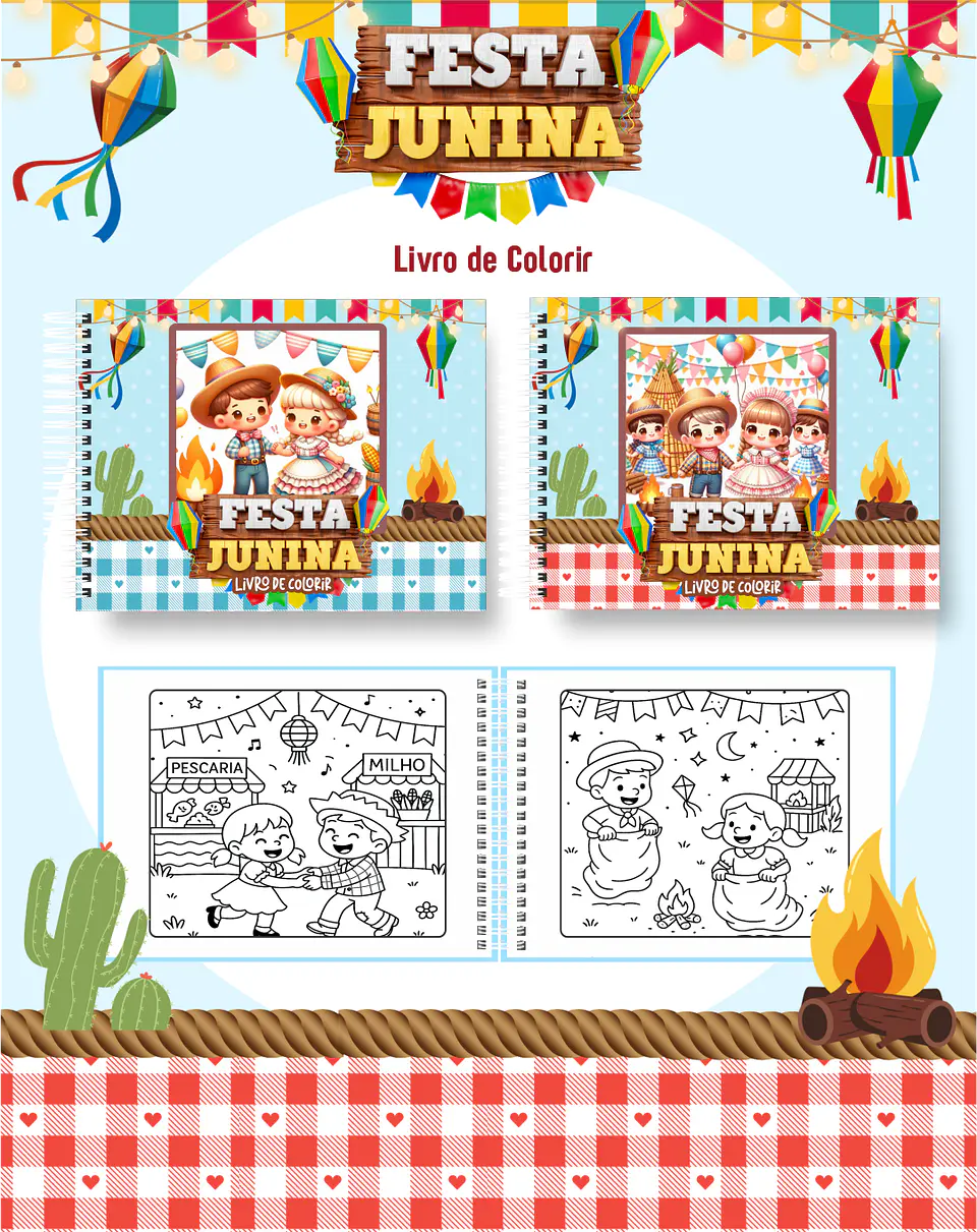 Arquivo Livro de Colorir FESTA JUNINA - PAMELLA 1